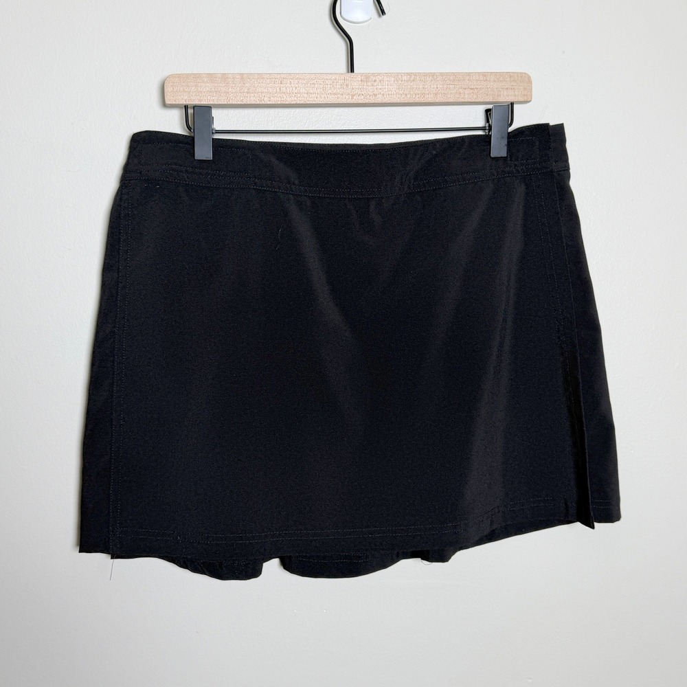 RipSkirt Hawaii Womens Skirt Large Black Hook Loop Wrap Adjustable Travel Beach